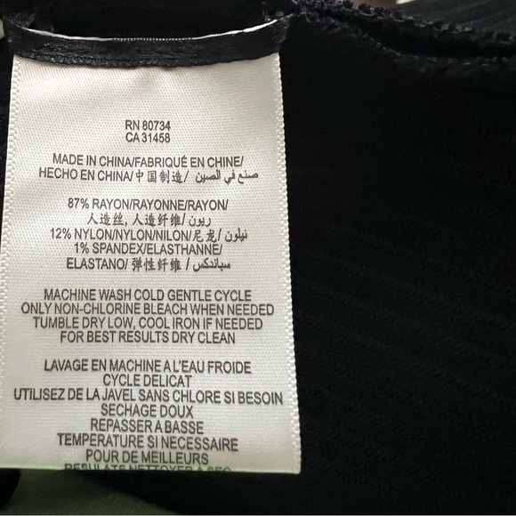 3/$30 🍂 BCBGMAXAZRIA One Shoulder Fit And Flare Dress Ribbed Black - Picture 11 of 11